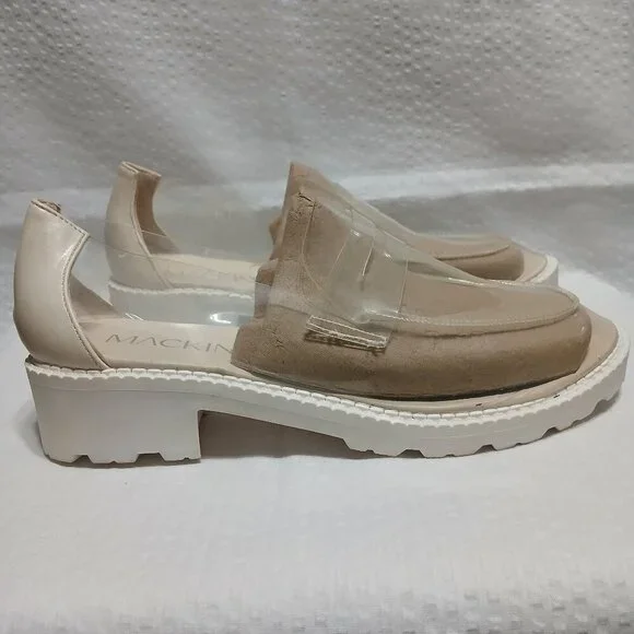 MACKIN J 578-1 WOMENS CLEAR SLIP ON LOAFER CHUNKY SOLE NWOT SIZE 6 - Picture 2 of 9